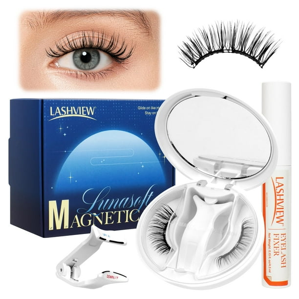 Pestañas Magnéticas LASHVIEW RC25 Aspecto Natural Reutilizables