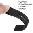 thumbnail image 4 of Uxcell Nylon Watch Band 18mm Quick Release Canvas Watch Strap with Silver Stainless Steel Buckle for Men Women, Black, 4 of 6