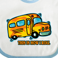 thumbnail image 4 of Inktastic How I Roll School Bus Boys or Girls Baby Bib, 4 of 4