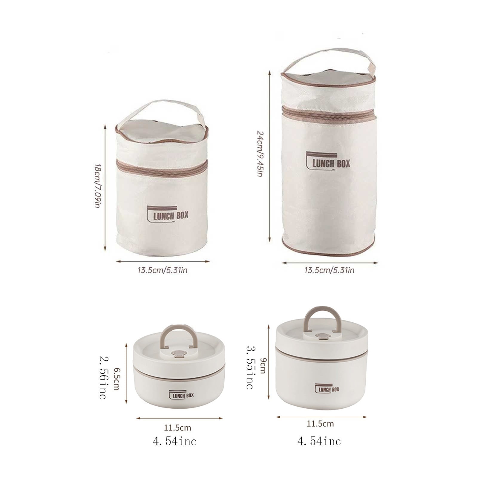 TXYRDXK Stainless Steel Lunch Box, Insulated Bento Box Sealed Hot for Adults, Thermal Food Container for Office Workers (Brown, 1Pcs, 420ml)