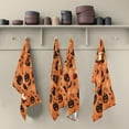 thumbnail image 5 of Dreamtimes Halloween Pumpkin Kitchen Dish Towels 4 PieceAbsorbent Soft Dishcloths Towels Reusable Hand Towels Quick Drying Cleaning Cloth, Tea Towels,18" x 28", 5 of 7