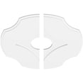 thumbnail image 2 of 32"OD x 7"ID x 11"C x 1"P Percival Architectural Grade PVC Contemporary Ceiling Medallion, Two Piece, 2 of 11