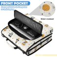 thumbnail image 6 of Zipper Binder with Shoulder Strap 2 inch 3 Ring Waterproof File Folder Organizer Bag 500 Sheet Adorable Astronauts Pattern, 6 of 8