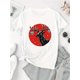 thumbnail image 2 of [Stretch Fit] Women's Casual Crew Neck T-Shirt with Creative Bell Deer Print, Fashionable Short Sleeve Top, Cotton 95% Spandex 5%, Medium Stretch Knit Fabric, all-Season Comfort Fit, Ladies T Shirts, 2 of 6