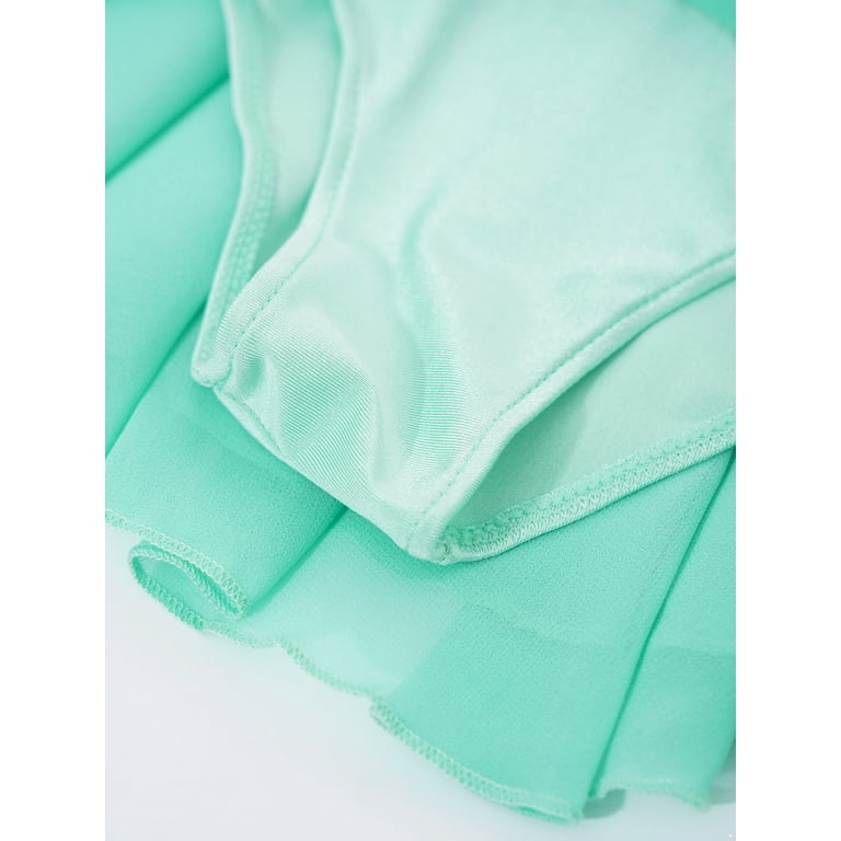 light green figure skating dress Figure Skating Dress #SD176