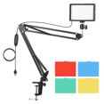 thumbnail image 1 of Mistaha Desktop USB Video Conference Lighting Kit with 1 * LED Video Light 3200K-5600K Dimmable, 1 of 8