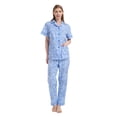 thumbnail image 2 of Kolipajam 100% Cotton Pajamas For Women Short-Sleeve Long Pants PJS Button Down Sleepwear XXL, 2 of 6