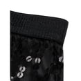 thumbnail image 5 of Women Belly Dance Hip Skirt Tassel Scarf Sequin Wrap Rave Costume ，Black, 5 of 9