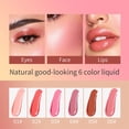 thumbnail image 3 of Beauty Blush Liquid Makeup Wand Liquid With Cushion Applicator For Cheeks Tint Natural Looking Glow Finish Weightless Blendable Liquid Stick Long Wearing Soft, Blush for Women, 3 of 8