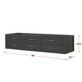thumbnail image 5 of Castor 84 in W Black Double Bath Vanity, 5 of 6