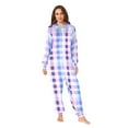 thumbnail image 4 of joogoo Checkered Plaid-a5 Unisex Adults Onesies Pajamas Jumpsuits L, 4 of 7