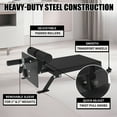 thumbnail image 3 of Nordic Curl Machine,Adjustable Hamstring Curl Bench  with Wheels Nordic Bench for Home Gym,Black, 3 of 6