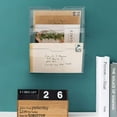 thumbnail image 4 of MyGift 3 Tier Clear Acrylic Wall Mounted Mail Holder/Letter Sorter Home Office, 4 of 6