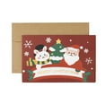 thumbnail image 1 of Home Organization Bunny Creative Cute Cartoon Christmas Greeting Card Christmas Blessing Card, 1 of 1