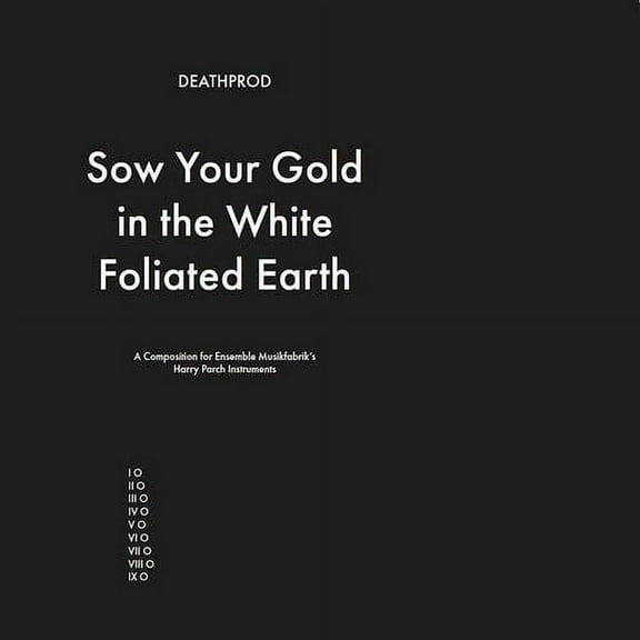 Deathprod - Sow Your Gold In The White Foliated Earth - Music & Performance - CD