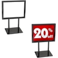 thumbnail image 1 of Countertop Sign Holder, Heavy Duty Metal Tabletop Black Card Display, 5.5" H X 7" W, 25 Pack, 1 of 3