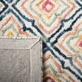 thumbnail image 6 of SAFAVIEH Trace Henrietta Geometric Floral Wool Area Rug, Ivory/Navy, 5' x 8', 6 of 9