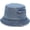 Light Blue, variant on Denim Bucket Hat for Women Men Summer Beach Travel Wide Brim Sun Cap Pocket Shape Packable Hat
