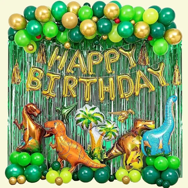 Kit De Decoraciones Para Fiesta De Cumpleaños Dinosaurios
