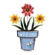 thumbnail image 1 of Estaca de jardín para macetas, decoración 2D, accesorio práctico, decoración de hierro, bienvenida Azul, 1 of 9