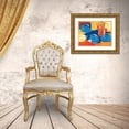 thumbnail image 3 of Lovell, Kathrine 14x12 Gold Ornate Wood Framed with Double Matting Museum Art Print Titled - Blue Cups and Pot, 3 of 4