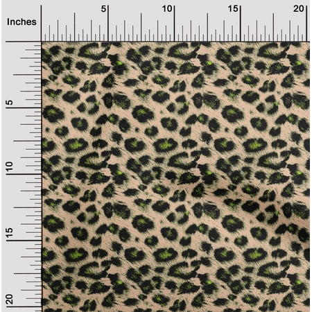 oneOone Rayon Peach Fabric Animal Skin Fabric For Sewing Printed Craft Fabric By The Yard 56 Inch Wide-886