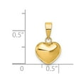thumbnail image 2 of 14k Yellow Gold Puffed Heart Charm, 2 of 3