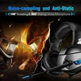 thumbnail image 5 of RUNMUS Gaming Headset PS4 Headset, Xbox Headset with 7.1 Surround Sound, Gaming Headphones Noise Cancelling Flexible Mic RGB Light Memory Earmuffs for PC, PS5, PS4, Xbox Series X/S, Switch, 5 of 8