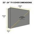 thumbnail image 4 of Wosthever Cubierta de soporte de TV LCD para exteriores, Patio de televisión, sala de estar, dormitorio, Protector impermeable a prueba de polvo Cubiertas para muebles de jardín 22-24 pulgadas, 4 of 6