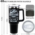 thumbnail image 6 of Grandpa Gifts, 40oz Grandpasaurus Tumbler with Handle Birthday Gifts for Grandpa, Great Grandpa Gifts, Christmas Gifts for Grandpa, Best Grandpa Gifts from Grandkids, 6 of 6