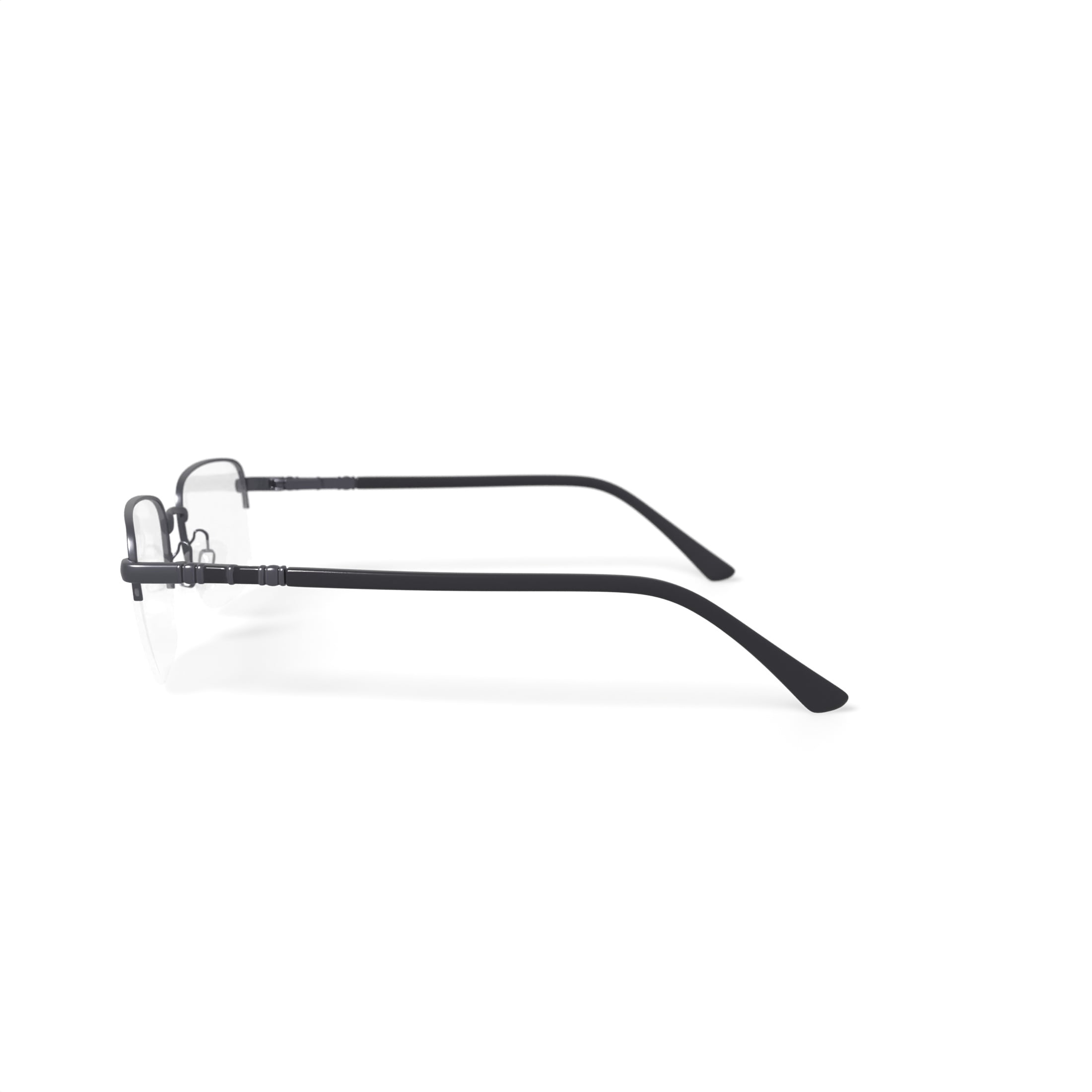 Walmart Men's MV029 Alfred Square Prescription Eyeglasses with Case, Black