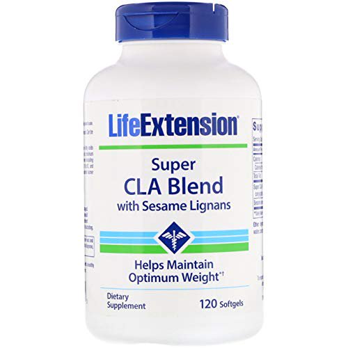 Life Extension Super CLA Fat Burning Weight Loss Blend with Sesame Lignans 1000mg, Softgels, 120 Ct