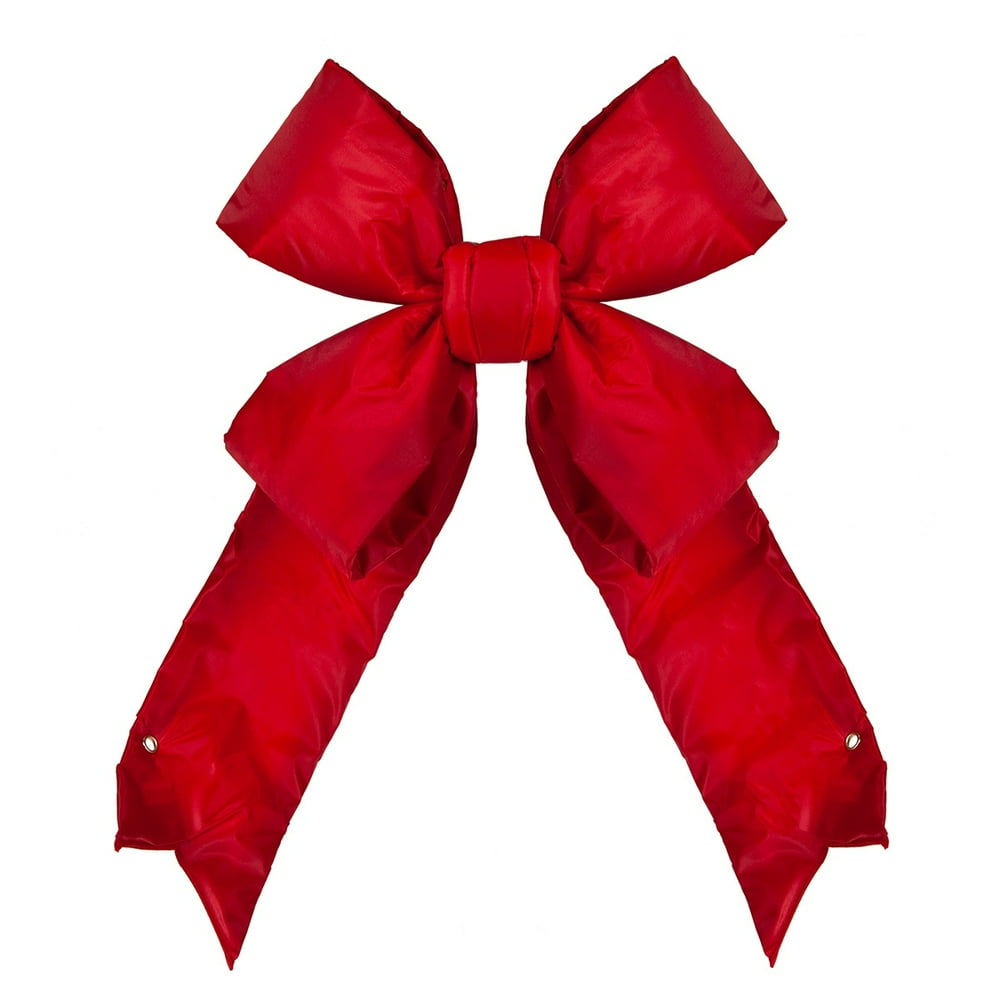 Big Red Christmas Outdoor Bows