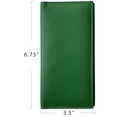 thumbnail image 3 of Emerald Green Basic Leather Checkbook Cover, 3 of 6