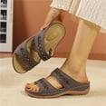 thumbnail image 7 of Ruyang Womens Wedge Sandals Women's Beach Slope Heel Slippers Hollow Casual Slippers Slope Bottom Shoes Retro Sandals, 7 of 7