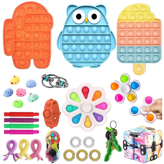 Juguete sensorial Push Bubble Fidget para aliviar el estrés del autismo