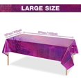 thumbnail image 3 of CSChome Iridescence Tablecloth Iridescence Tablecloth Waterproof Holographic Foil Party Decoration Shiny Rectangle, 3 of 7