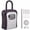 Gray, variant on KOYMISKU Key Lock Box, Outdoor Portable Combination Lock Box, Wall-Mounted Key Storage, Resettable Code Security Safe for Home, Office, Apartment Spare Key Storage