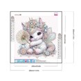 thumbnail image 2 of Pintura de diamante 5D DIY taladro en forma especial parcial diente de león unicornio 30x30cm, 2 of 9