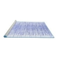 thumbnail image 2 of Ahgly Company Machine Washable Indoor Round Abstract Blue Contemporary Area Rugs, 8' Round, 2 of 4