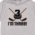 thumbnail image 3 of Inktastic 3rd Birthday Ice Hockey Sports Boys Party Toddler Hoodie, 3 of 4