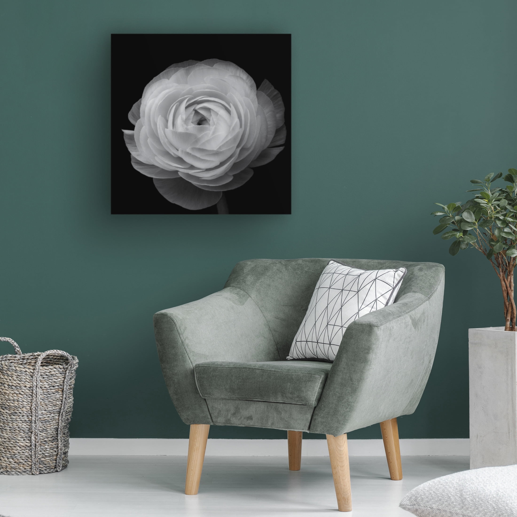 Canvas Wall Art - Lotte Gronkjar 'Ranunculus' Wall Art for Living Room, Bedroom, or Office D?cor by Trademark Fine Art - 24 x 24 Inches