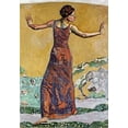 thumbnail image 2 of Hodler, Ferdinand 11x14 White Modern Wood Framed Museum Art Print Titled - Joyous Woman, 2 of 4