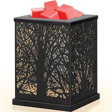 Wax Melt Warmer, Metal Wax Warmer for Scented Wax Fragrance, Candle Oil Burner with 2 Light Bulbs(Branch)