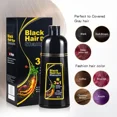 thumbnail image 2 of 500ml MEIDU Original 3in1 Hair Darkening Dye Shampoo Herbal Ingredients Color Hair Care Shampoo Gray To Black for Men Women, 2 of 3