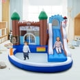 thumbnail image 1 of Costway 6-in-1 Winter Theme Snowman Inflatable Castle Kids Bounce House without Blower, 1 of 10
