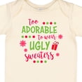 thumbnail image 4 of Inktastic Too Adorable to Wear Ugly Sweaters Boys or Girls Baby Bodysuit, 4 of 5