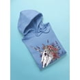 thumbnail image 3 of Unicorn Skull W Flowers. Hoodie Women -Smartprints Designs, Female Large, 3 of 4