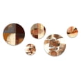 thumbnail image 2 of Designart "Chocolate Brown Elementary II" Abstract Metal Wall Art Set of 5 Piece, 2 of 5