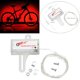 thumbnail image 5 of Luces LED de bicicleta, luces impermeables para de bicicleta, luces de radios con regalos de 20 LED para , hombres, Rojo automático Macarena luces de rueda de bicicleta, 5 of 8